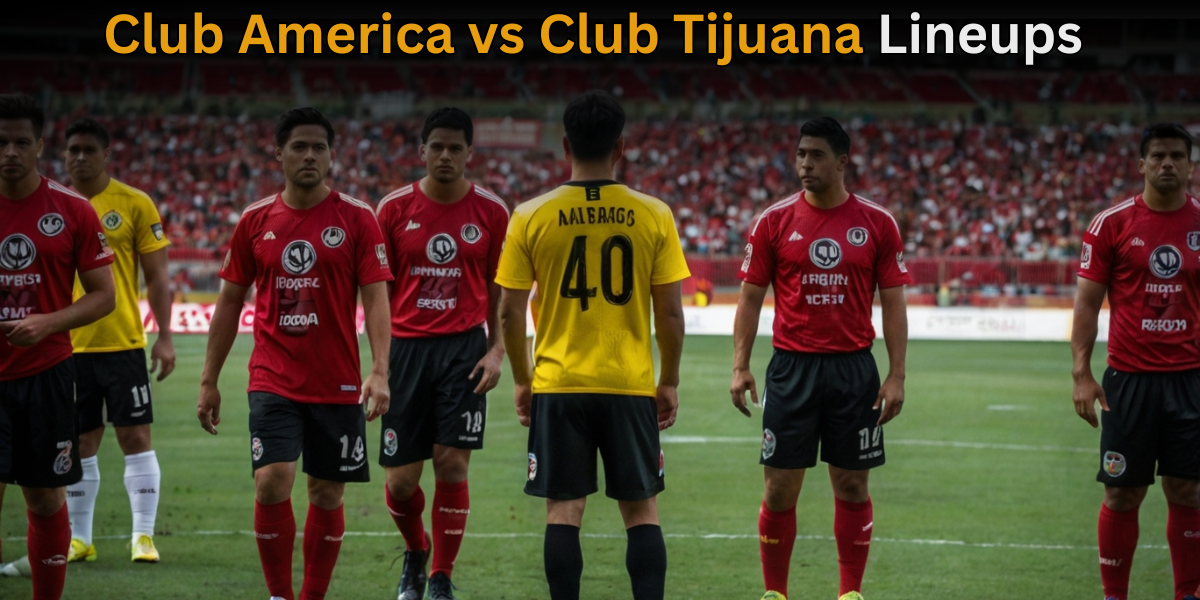 Club America vs Club Tijuana Lineups