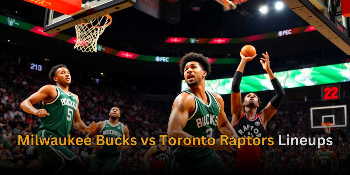 Milwaukee Bucks vs Toronto Raptors Lineups